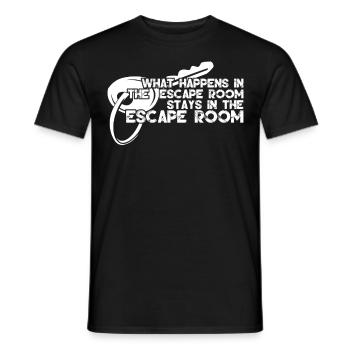 Escape Room Game - Men's T-Shirt - black - Front - AI Model Male 178 light (178cm)