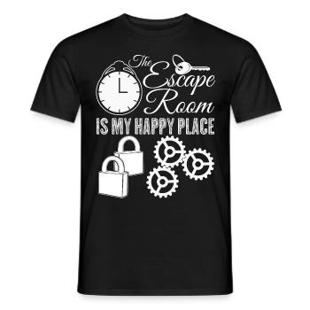 Escape Room - Men's T-Shirt - black - Front - AI Model Male 178 light (178cm)