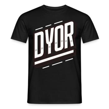 DYOR recherchieren Sie selbst - Männer T-Shirt - Schwarz - Vorne - AI Model Male 178 light (178cm)