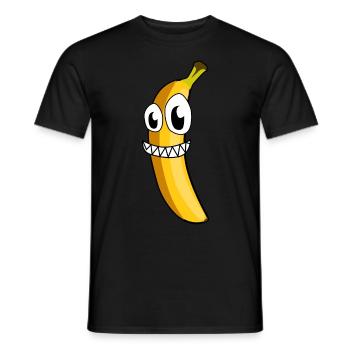 Banane Bananes folles - T-shirt homme - noir - Devant - AI Model Male 178 light (178cm)