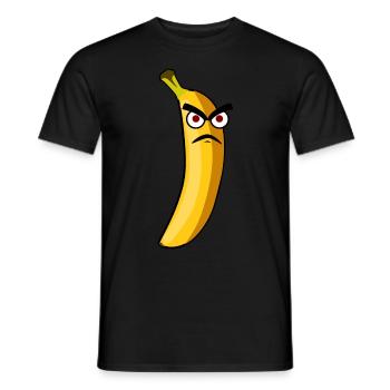 Banana Grumpy Bananas - Men's T-Shirt - black - Front - AI Model Male 178 light (178cm)