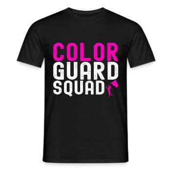 Drapeau agitant la fanfare garde de couleur - T-shirt homme - noir - Devant - AI Model Male 178 light (178cm)