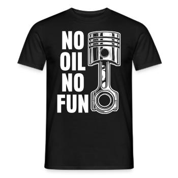 Workshop Car Oil Mechanic - Men's T-Shirt - black - Front - AI Model Male 178 light (178cm)
