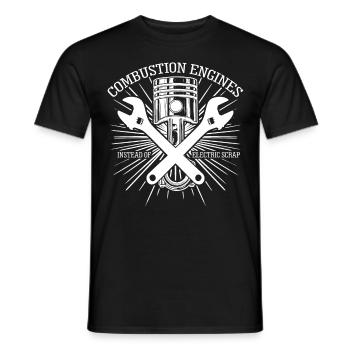 Mechanic Combustion Engine Mechanics - Men's T-Shirt - black - Front - AI Model Male 178 light (178cm)