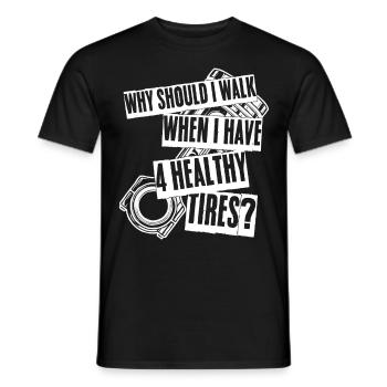 Mechanic Combustion Engines Mechanics - Men's T-Shirt - black - Front - AI Model Male 178 light (178cm)
