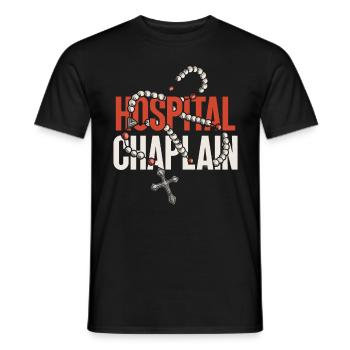 Hospital chaplain Hospital chaplain - Men's T-Shirt - black - Front - AI Model Male 178 light (178cm)