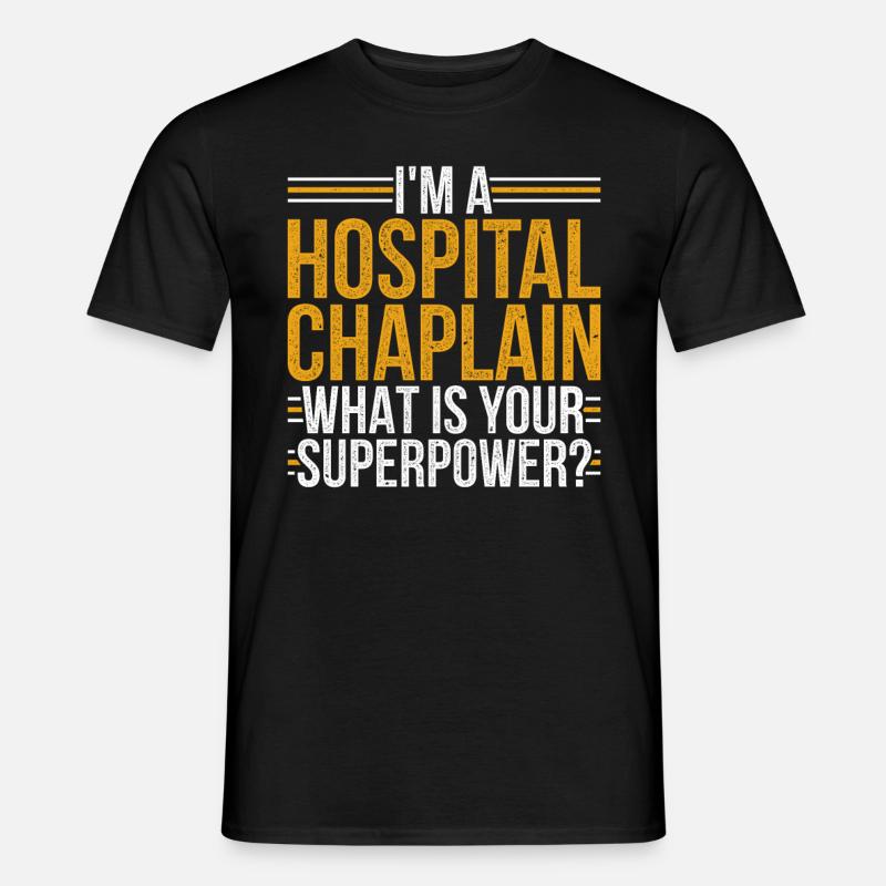 Chaplain, Clerical, Parish Priest - Men's T-shirt - black