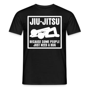 Brazilian Ju-Jitsu Jiu-Jitsu BJJ - Men's T-Shirt - black - Front - AI Model Male 178 light (178cm)