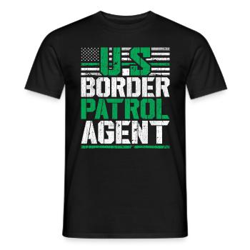 Border Guards Border Guards Customs - Men's T-Shirt - black - Front - AI Model Male 178 light (178cm)