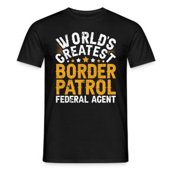 Grenzschutzbeamter Grenzschutz Zoll - Männer T-Shirt - Schwarz - Vorne - AI Model Male 178 light (178cm)
