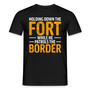 Grenzschutzbeamter Grenzschutz Zoll - Männer T-Shirt - Schwarz - Vorne - AI Model Male 178 light (178cm)