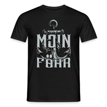 Moin Föhr - Männer T-Shirt - Schwarz - Vorne - AI Model Male 178 light (178cm)