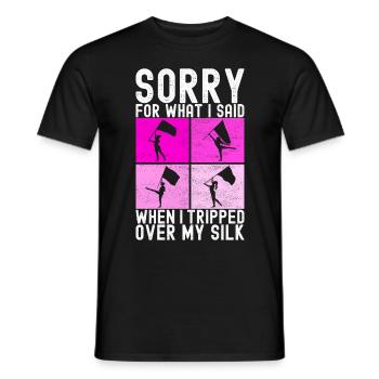 Drapeau agitant la fanfare garde de couleur - T-shirt homme - noir - Devant - AI Model Male 178 light (178cm)