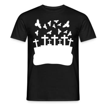 Raven Crow Grave Yard Cemetery Crows - Männer T-Shirt - Schwarz - Vorne - AI Model Male 178 light (178cm)