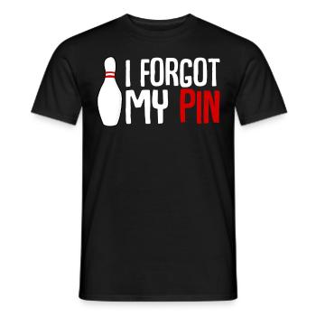 Quille de bowling Boule de bowling - T-shirt homme - noir - Devant - AI Model Male 178 light (178cm)