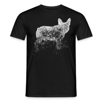 French Bulldog Bouledogue Français - Männer T-Shirt - Schwarz - Vorne - AI Model Male 178 light (178cm)