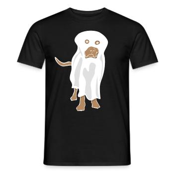 Labrador Retriever Chien fantôme - T-shirt homme - noir - Devant - AI Model Male 178 light (178cm)