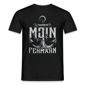 Moin Fehmarn - Männer T-Shirt - Schwarz - Vorne - AI Model Male 178 light (178cm)