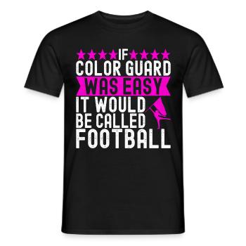 Drapeau agitant la fanfare garde de couleur - T-shirt homme - noir - Devant - AI Model Male 178 light (178cm)