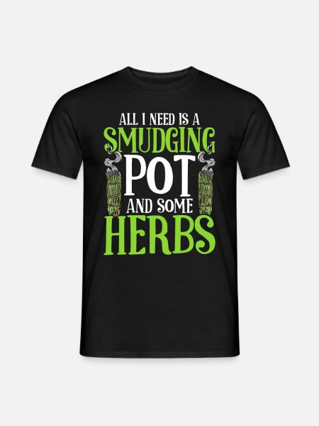Smudging Apartment Fumigation - Men's T-Shirt - black