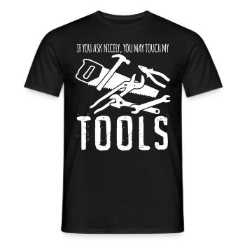 Tool Craftsman Tools - Men's T-Shirt - black - Front - AI Model Male 178 light (178cm)