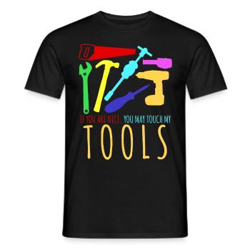 Craftsman Tools Tool DIY - Männer T-Shirt - Schwarz - Vorne - AI Model Male 178 light (178cm)