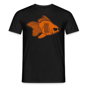Goldfish Sunglasses Gold Fish - Männer T-Shirt - Schwarz - Vorne - AI Model Male 178 light (178cm)