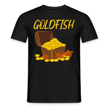 Gold Fish Goldfish - Men's T-Shirt - black - Front - AI Model Male 178 light (178cm)