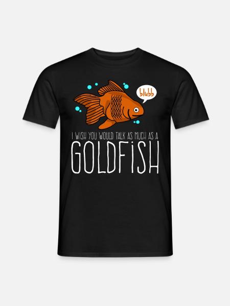 Goldfish Talking Gold Fish - Men's T-Shirt - black