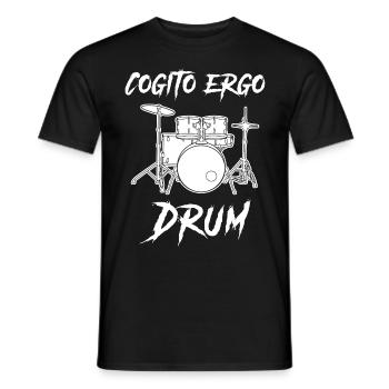 Drummer Drums Drumset Drum - Männer T-Shirt - Schwarz - Vorne - AI Model Male 178 light (178cm)