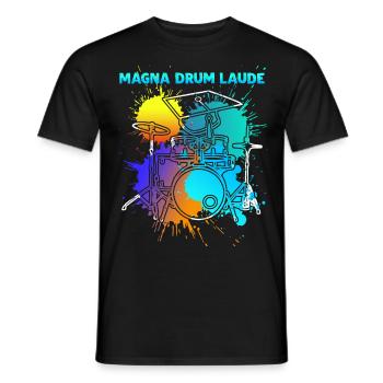 Drum Drummer Drums Drumset - Männer T-Shirt - Schwarz - Vorne - AI Model Male 178 light (178cm)