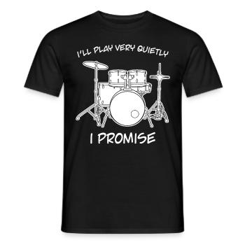 Drummer Drum Drumset Drums - Männer T-Shirt - Schwarz - Vorne - AI Model Male 178 light (178cm)