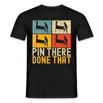 Pinball Flipper - Men's T-Shirt - black - Front - AI Model Male 178 light (178cm)