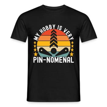 Pinball Flipper - Men's T-Shirt - black - Front - AI Model Male 178 light (178cm)