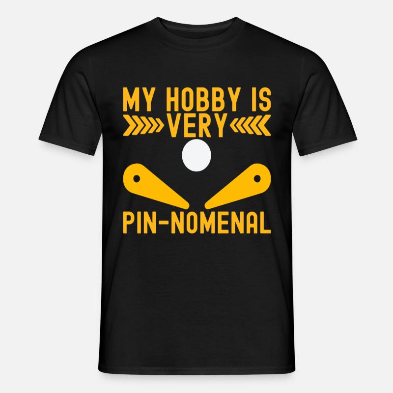 Pinball Flipper - Männer T-Shirt - Schwarz