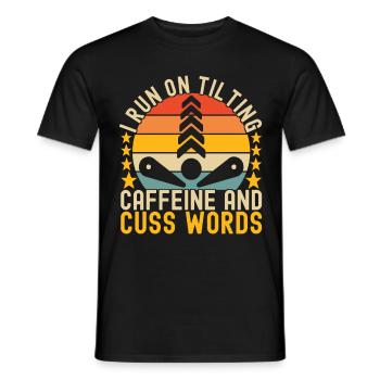 Pinball Flipper - Men's T-Shirt - black - Front - AI Model Male 178 light (178cm)