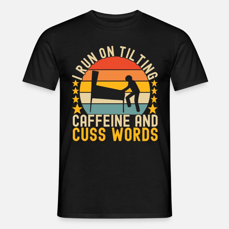 Pinball Flipper - Männer T-Shirt - Schwarz