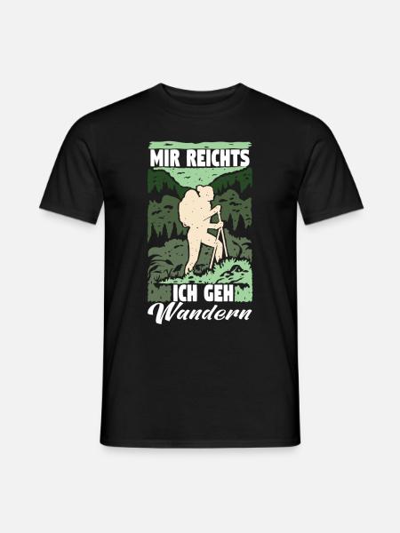 Mir Reichts ich geh Wandern Rucksack Wanderweg - Männer T-Shirt - Schwarz