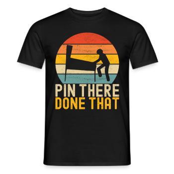 Pinball Flipper - Men's T-Shirt - black - Front - AI Model Male 178 light (178cm)