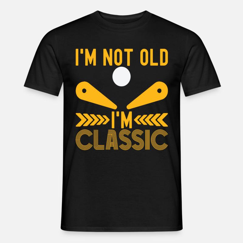 Pinball Flipper - Männer T-Shirt - Schwarz