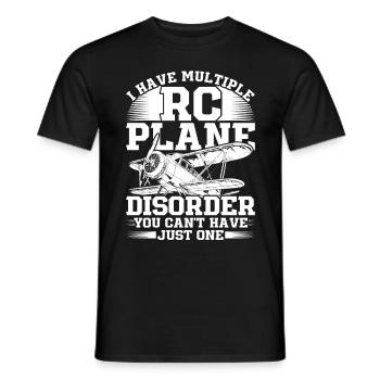 Maquette d’avion Maquette d’avion - T-shirt homme - noir - Devant - AI Model Male 178 light (178cm)