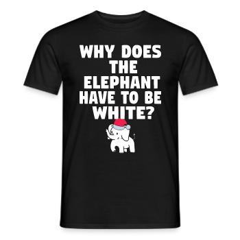 White Elephant Gift Office Christmas Coworkers - Männer T-Shirt - Schwarz - Vorne - AI Model Male 178 light (178cm)