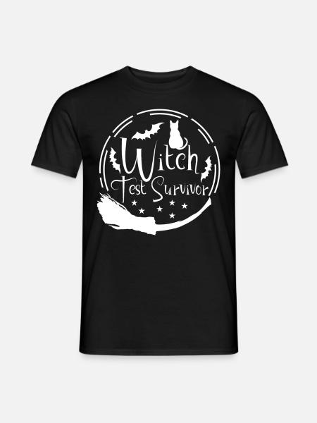 Witch Test Witch's Broom Witchcraft - Men's T-Shirt - black