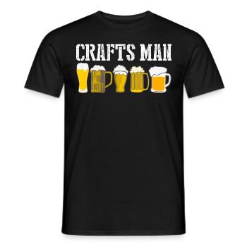 Craft beer brewing Hops Malt - Männer T-Shirt - Schwarz - Vorne - AI Model Male 178 light (178cm)