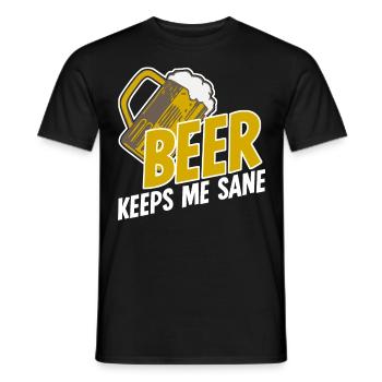 Beer Brewing Craft Beer - Men's T-Shirt - black - Front - AI Model Male 178 light (178cm)