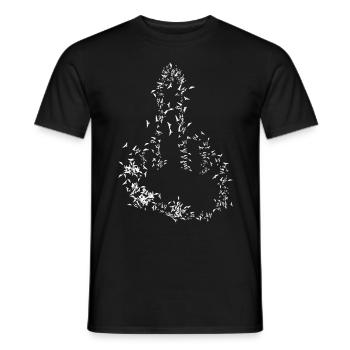 Middle Finger Birds Misanthrope - Männer T-Shirt - Schwarz - Vorne - AI Model Male 178 light (178cm)