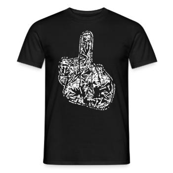 Middle Finger Tools Misanthrope - Männer T-Shirt - Schwarz - Vorne - AI Model Male 178 light (178cm)