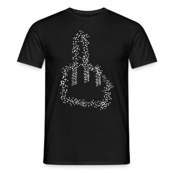 Middle Finger Stars Misanthrope - Männer T-Shirt - Schwarz - Vorne - AI Model Male 178 light (178cm)