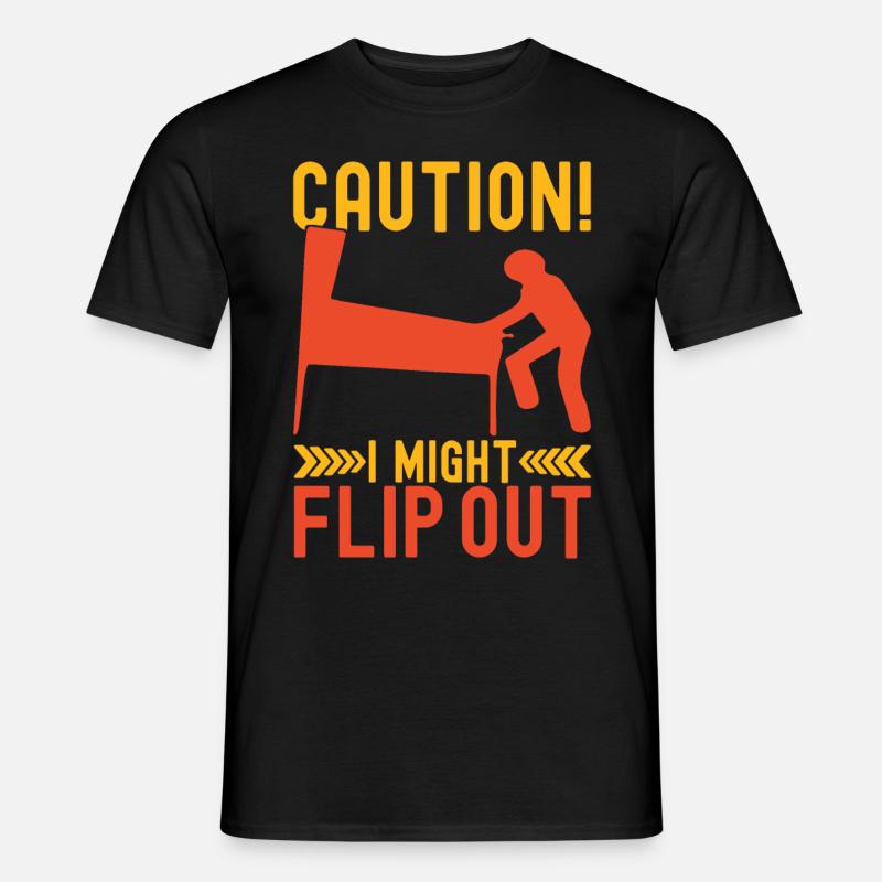 Pinball Flipper - Männer T-Shirt - Schwarz