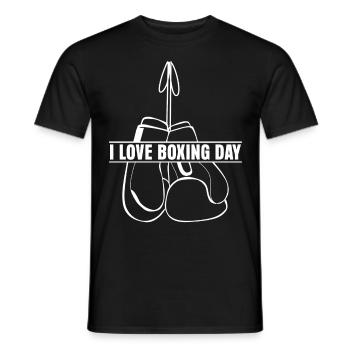Boxing Day Gloves Boxer - Männer T-Shirt - Schwarz - Vorne - AI Model Male 178 light (178cm)